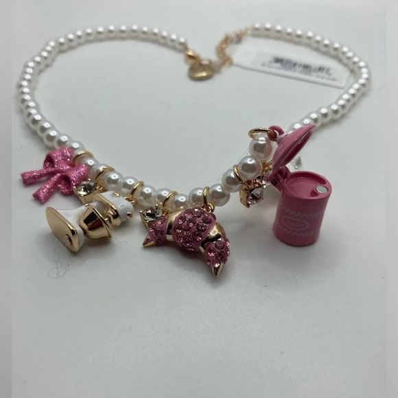 BETSEY JOHNSON SET Baby Cakes Baker’s Delight Charm Necklace & Earrings NEW NWT - Picture 10 of 14